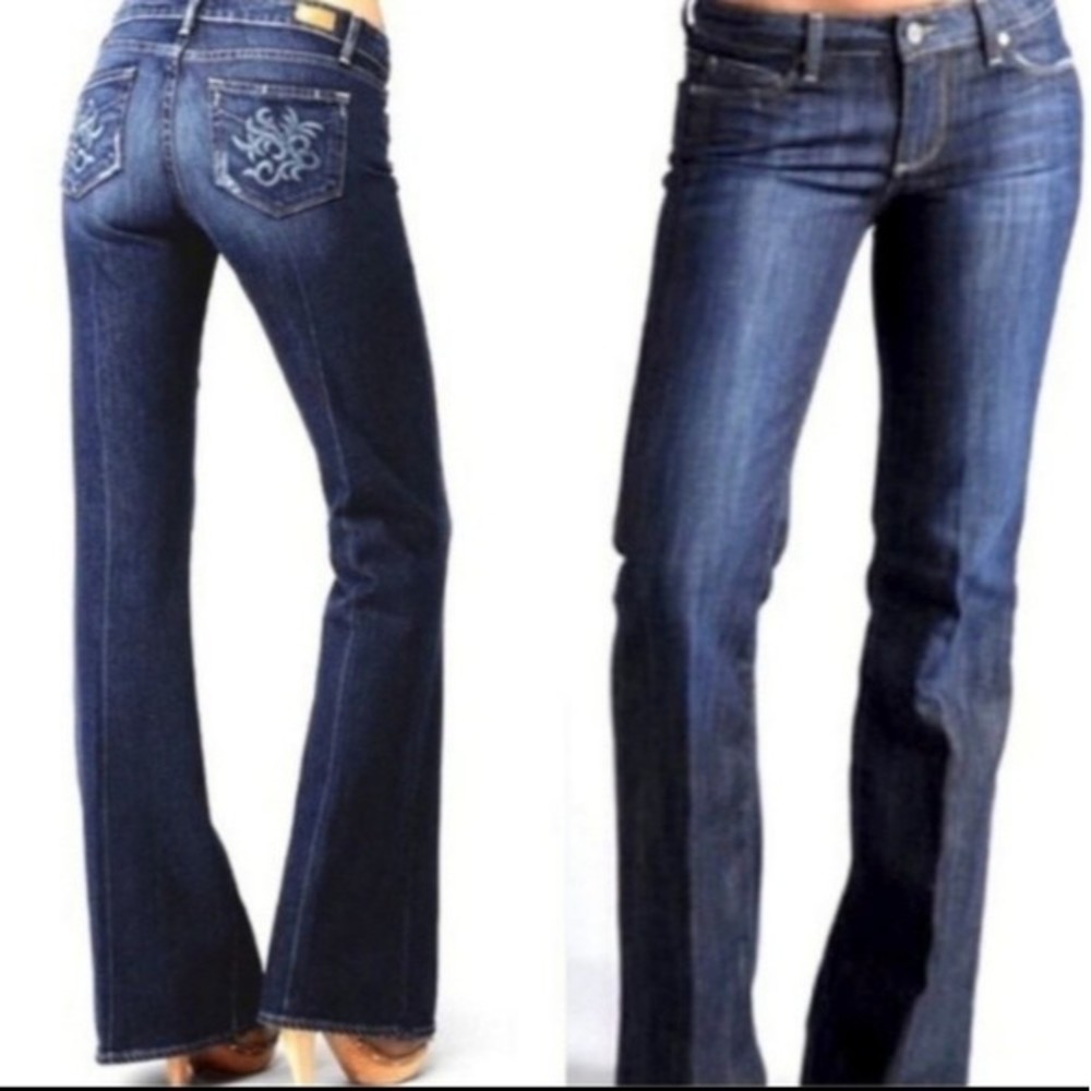 PAIGE Dark Blue Bootcut Jeans